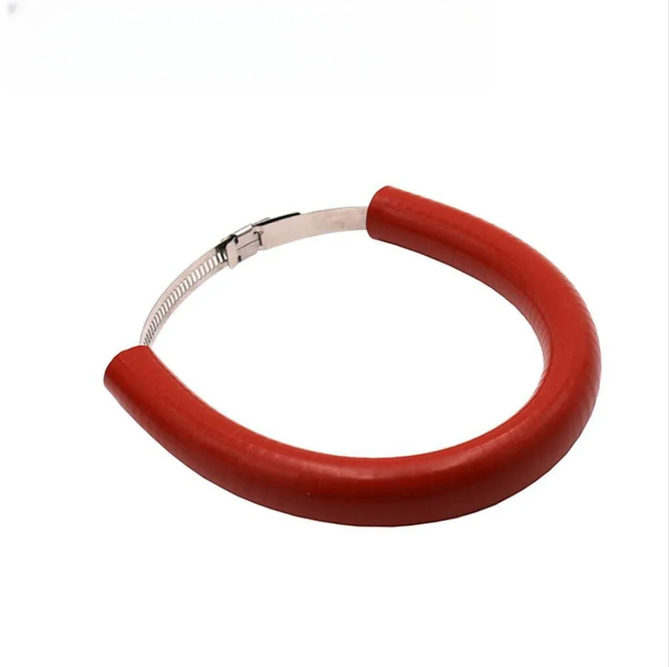 Universal motorcycle exhaust pipe anti-drop gasket ring in black, blue, and orange colour options