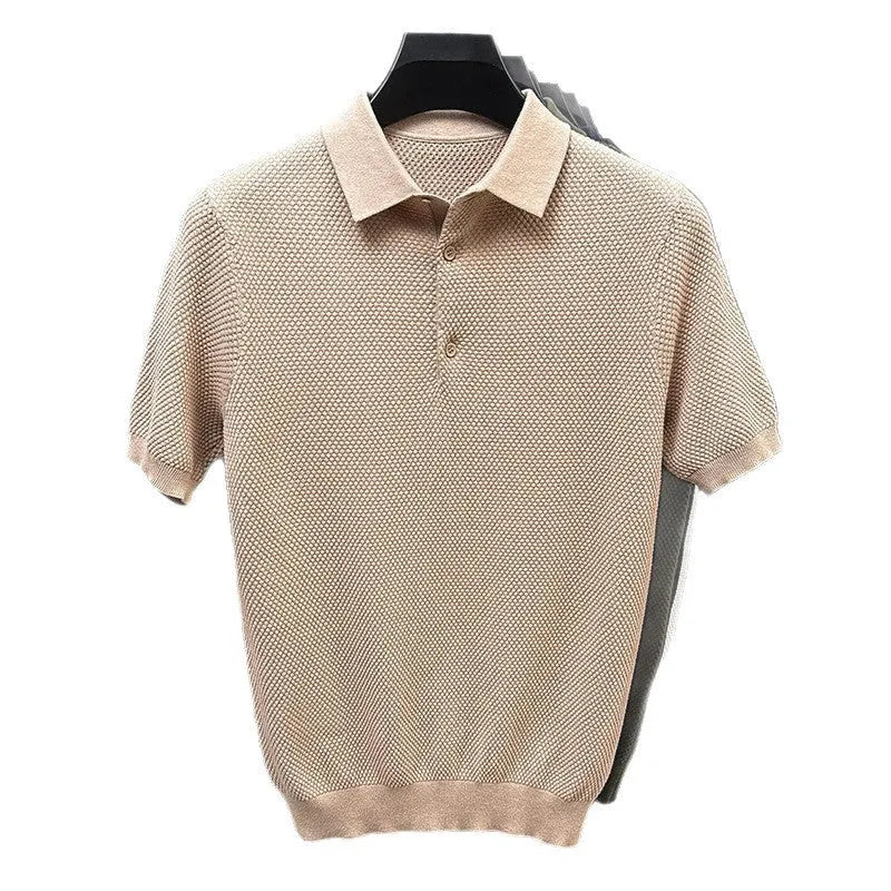 Loose fit short sleeve cotton pullover sweater in multiple colour options