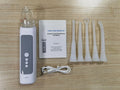 Milky white tonsil stone removal kit with multiple oral cleaning tools