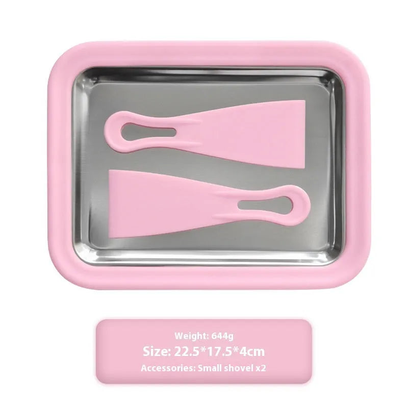 Children's DIY fried ice and yoghurt machine in green, pink, white or rose red colours