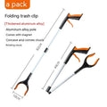Blue trash folder clip made from plastic and aluminium alloy materials