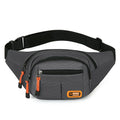 Large capacity waterproof slanted chest bag in black colour
