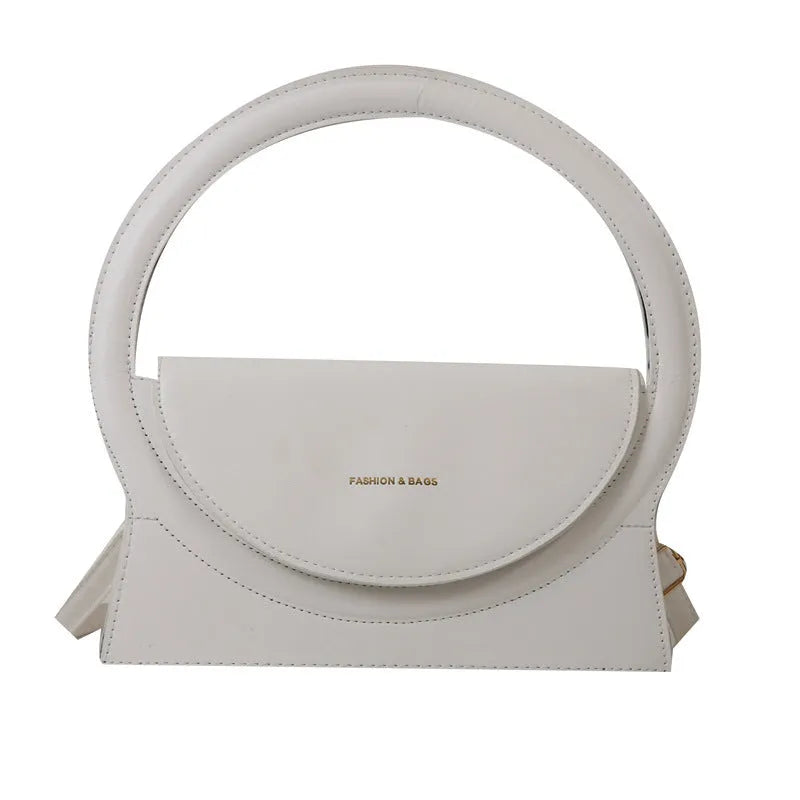 Horizontal square PU leather shoulder messenger bag with internal mobile phone pocket in colour options