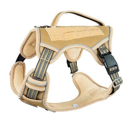 Tactical chest strap for search and rescue working dogs in Oxford cloth with camouflage colour options
