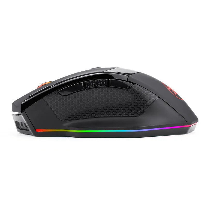 Redragon M801P black wireless gaming mouse with nine programmable buttons