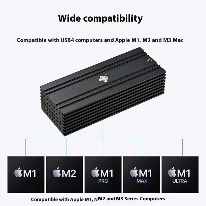 Black Leyu USB4 to RJ45 10 Gigabit Ethernet network adapter dongle with 20cm cable