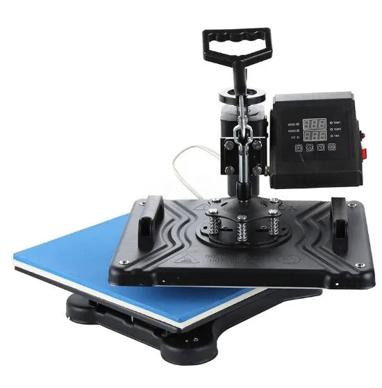 Black heat transfer machine for t-shirt printing with 70x70x35cm dimensions