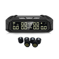 Solar tyre pressure monitor display unit with colour screen for six-wheel trucks and RVs