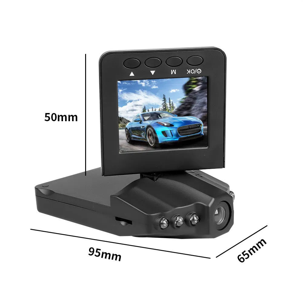 H198 HD six-light infrared night vision car DVR dashboard camera with 2.4 inch display screen