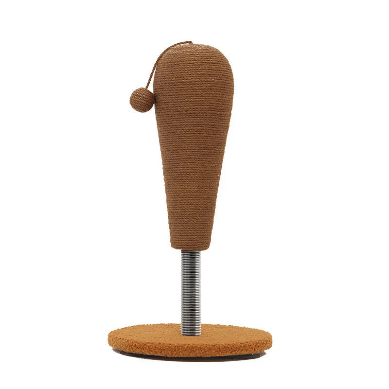 Large and small size cat scratching boards with hemp rope construction and anti-scratch design