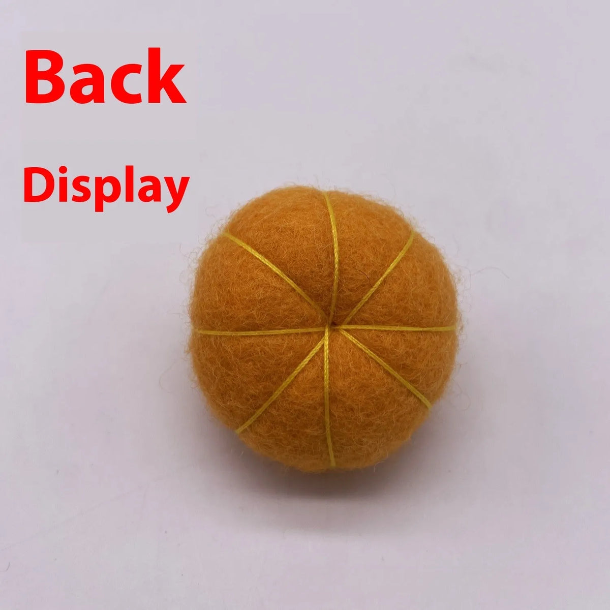 Wool felt pumpkin ornaments for doll decoration with 5cm diameter