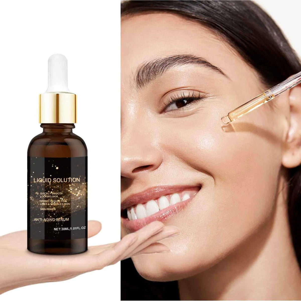30ml hyaluronic acid facial moisturising and nourishing solution in 9cm tall bottle