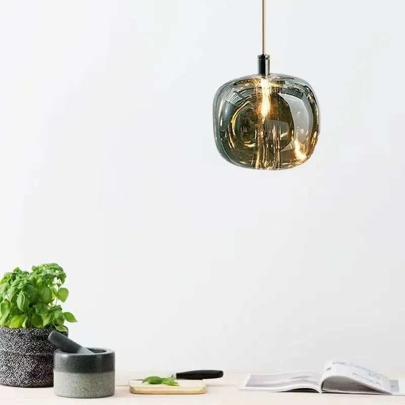 Postmodern crystal chandelier in Nordic style for corridor or bedroom, in small or large and warm light 220V