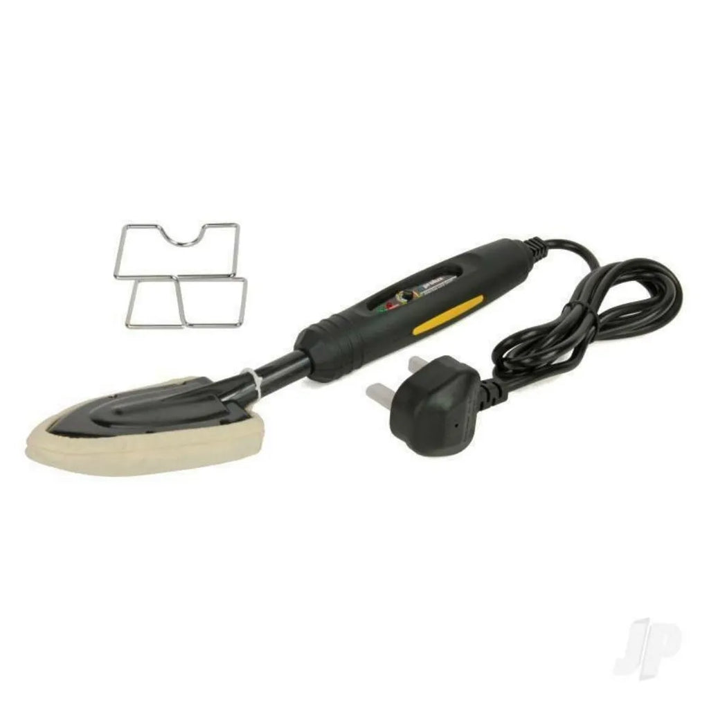 Electronic temperature control hot iron with digital display and PTFE-coated soleplate