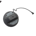 Black plastic Toyota snap-type fuel tank cap replacement part
