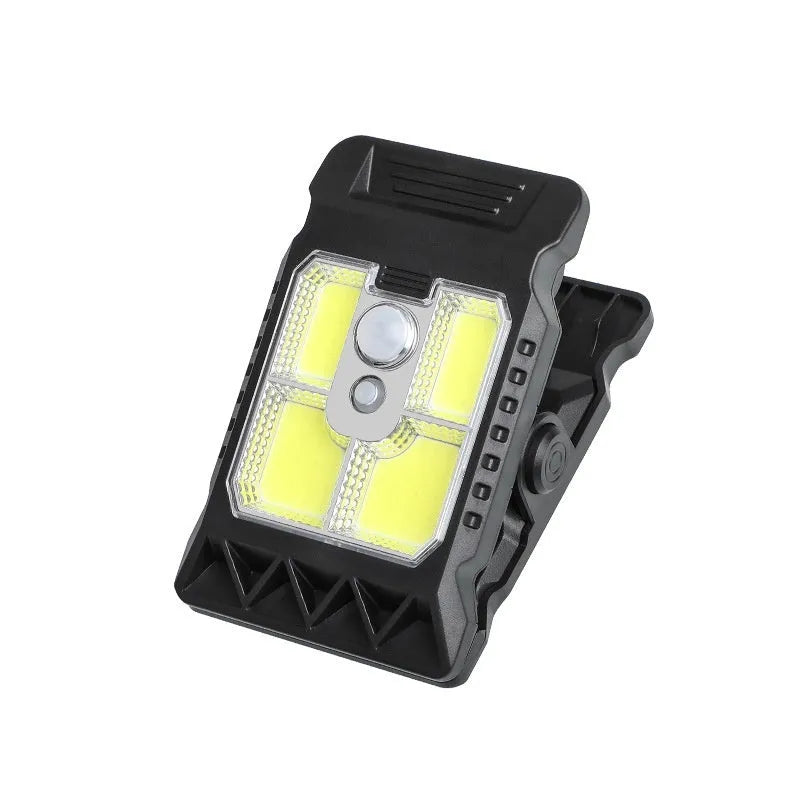 Intelligent human body induction clip lamp with IP65 waterproof rating and three brightness modes