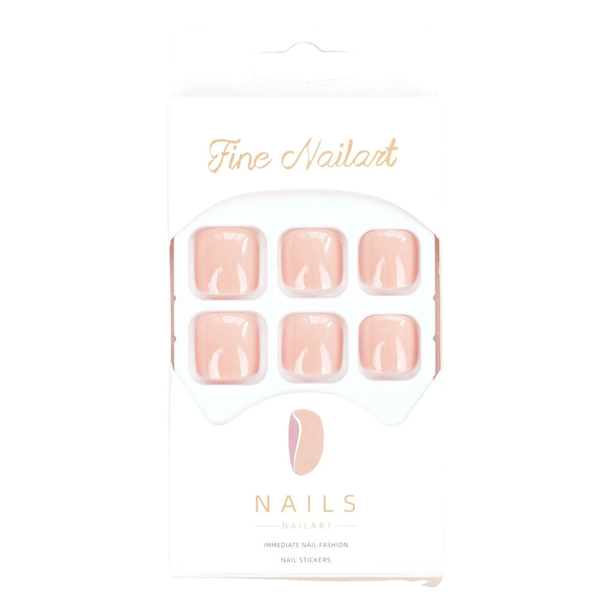 Skin colour feet J-52 plastic toe nail stickers with glue, ins style finished product.