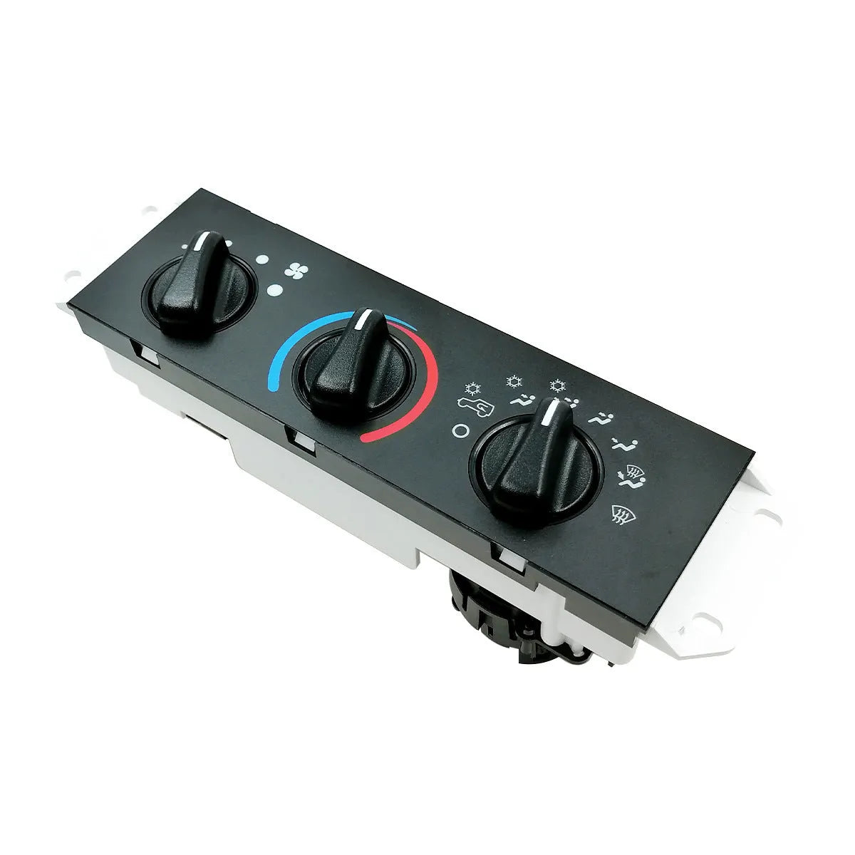 Black automotive air conditioning control panel for Jeep Wrangler with OE number 55056558AA