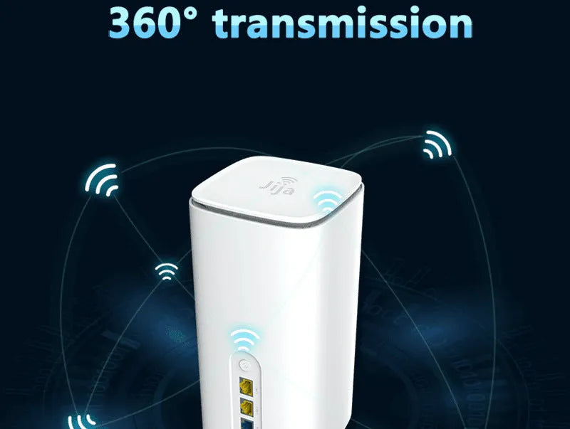 Compact 4G CPE wireless router with data cable and manual for wired to wireless network conversion