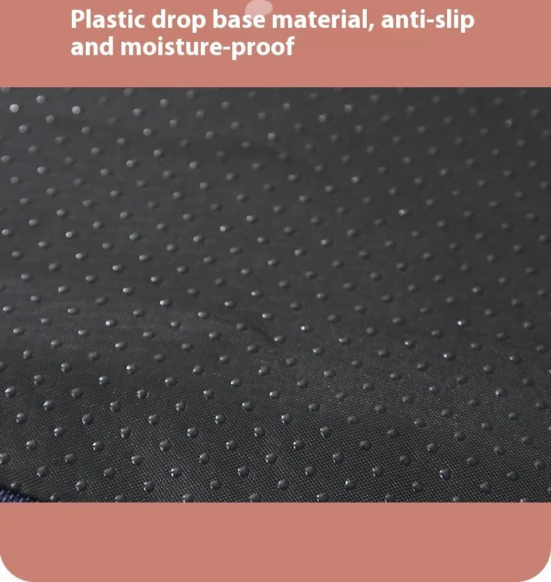 Removable washable memory sponge dog mat in khaki colour with thick 10cm cushion