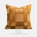 Square chenille woven cushion in beige, black, orange, reddish brown, retro green, rice coffee, or taupe, 50x50cm.