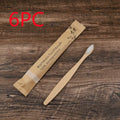 Set of 10 bamboo toothbrushes with charcoal-infused soft bristles in multiple colours