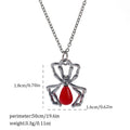 A Halloween necklace with a dark gothic-style zinc alloy pendant on an alloy chain.