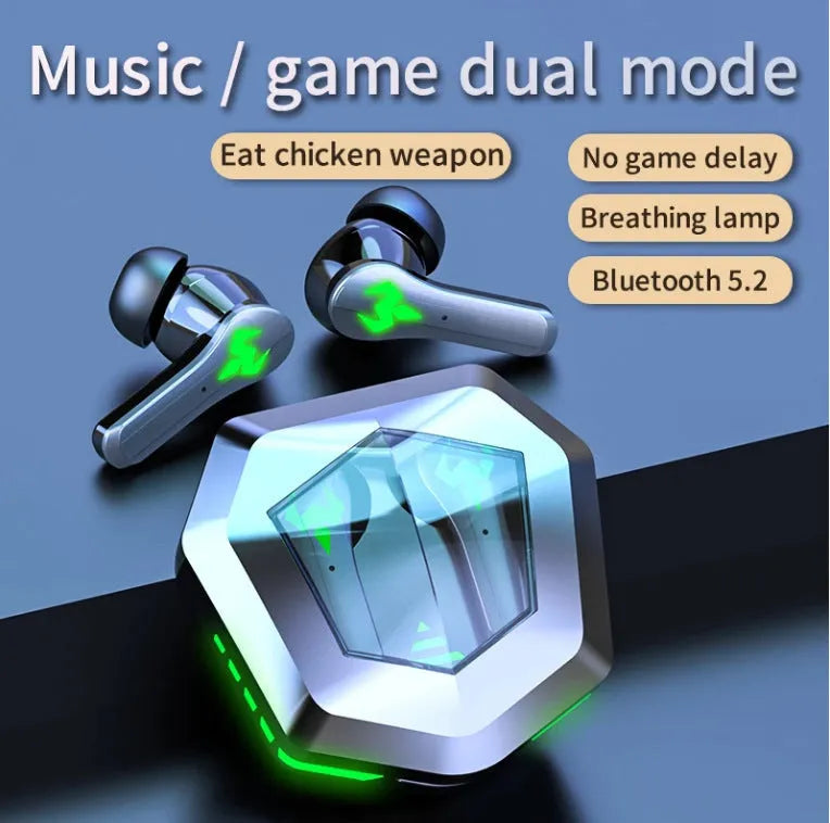 N35 Gaming Bluetooth wireless in-ear headset in black colour with private mold design
