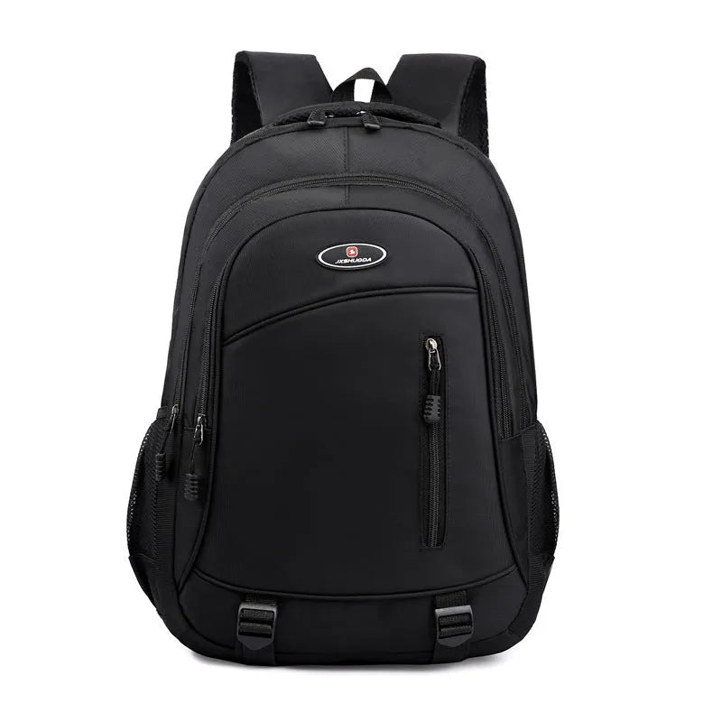 Nylon school backpack in urban simplicity style with airpillow straps and waterproof function