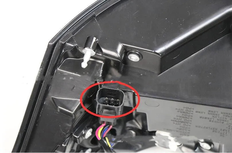 Pair of LED brake light assemblies for car rear bumper replacement, compatible with 2014-2020 models.