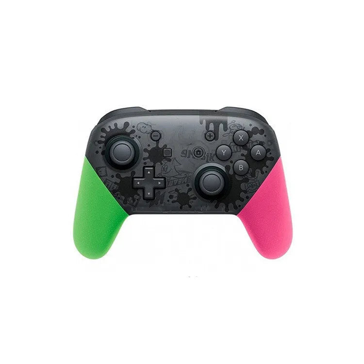 Wireless Bluetooth gamepad with vibration in black, white, red, or green colours showing USB port.