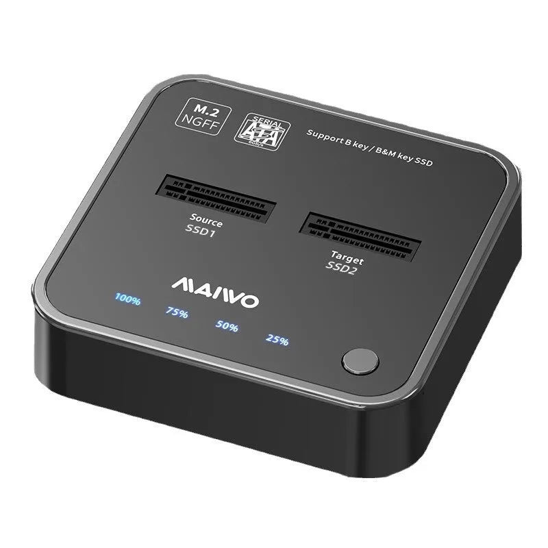 MAIWO K3016 M.2 solid state hard disk docking station with cables and power adapter