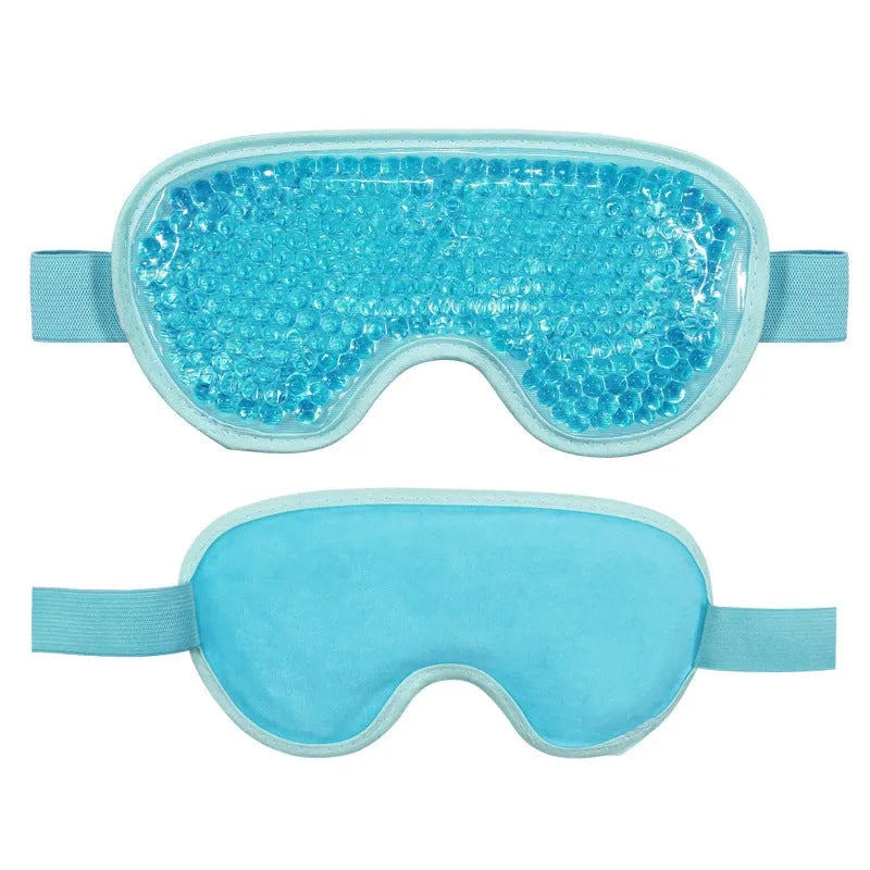 White portable rechargeable eye mask for hot and cold compress therapy with atomisation function.