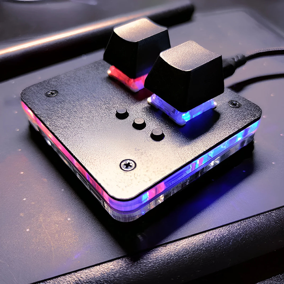 Compact USB mini keyboard with touch panel in multiple colour options
