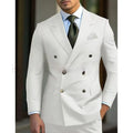 Men's light business two-piece suit in chemical fibre blend available in multiple colours and sizes XXS to 7XL