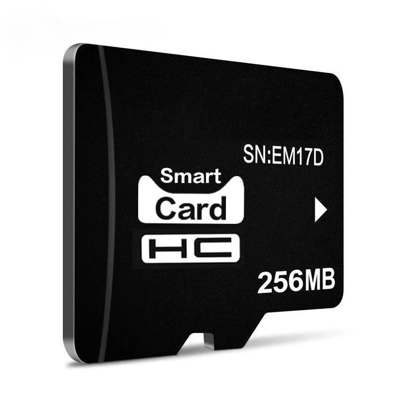 A single 256MB TransFlash (TF) memory card on a white background.