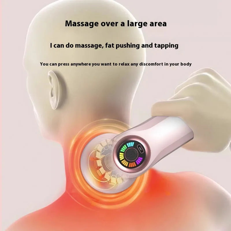 USB electric massager in black colour for cervical spine waist back leg therapy with massage and fat pushing functions