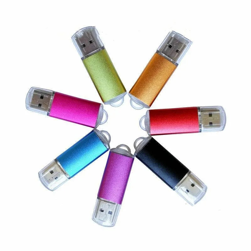 Red software protection USB dongle with metal housing showing dimensions of 50mm length