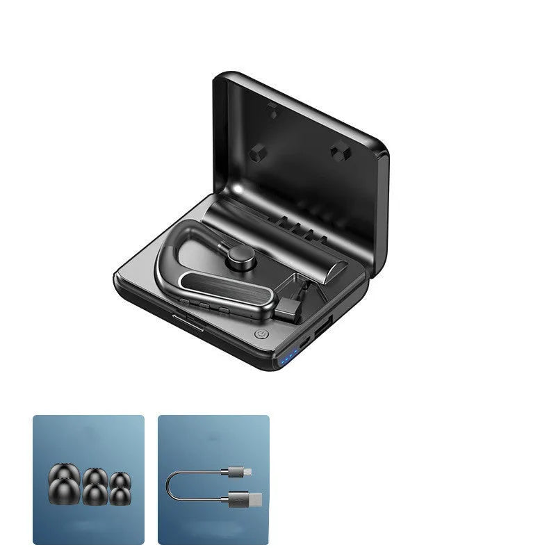 Secure over-ear Bluetooth earphones in black, blue or white for running and driving