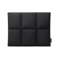 Soft fluffy black laptop sleeve with sewing thread details for 13 to 15.6 inch devices.