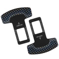 Aluminium bottle opener keychain with lock tongue buckle in frosted carbon fibre finish