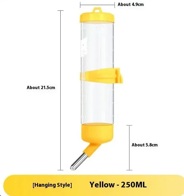 Plastic ball kettle leak-proof water feeder for small pets in assorted colours and capacities