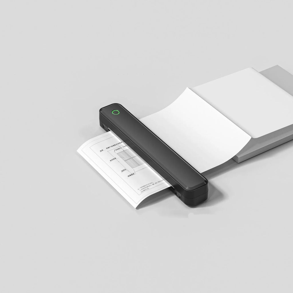 Black or white Bluetooth thermal printer with 295mm compact size for mobile phone drawing printing