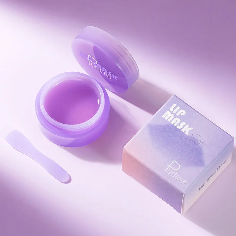 Exfoliating lip balm 10ml with plastic lip scraper tool and applicator