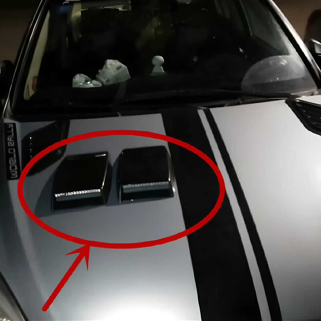 ABS plastic decorative car air vent simulation in black, white or silver colour