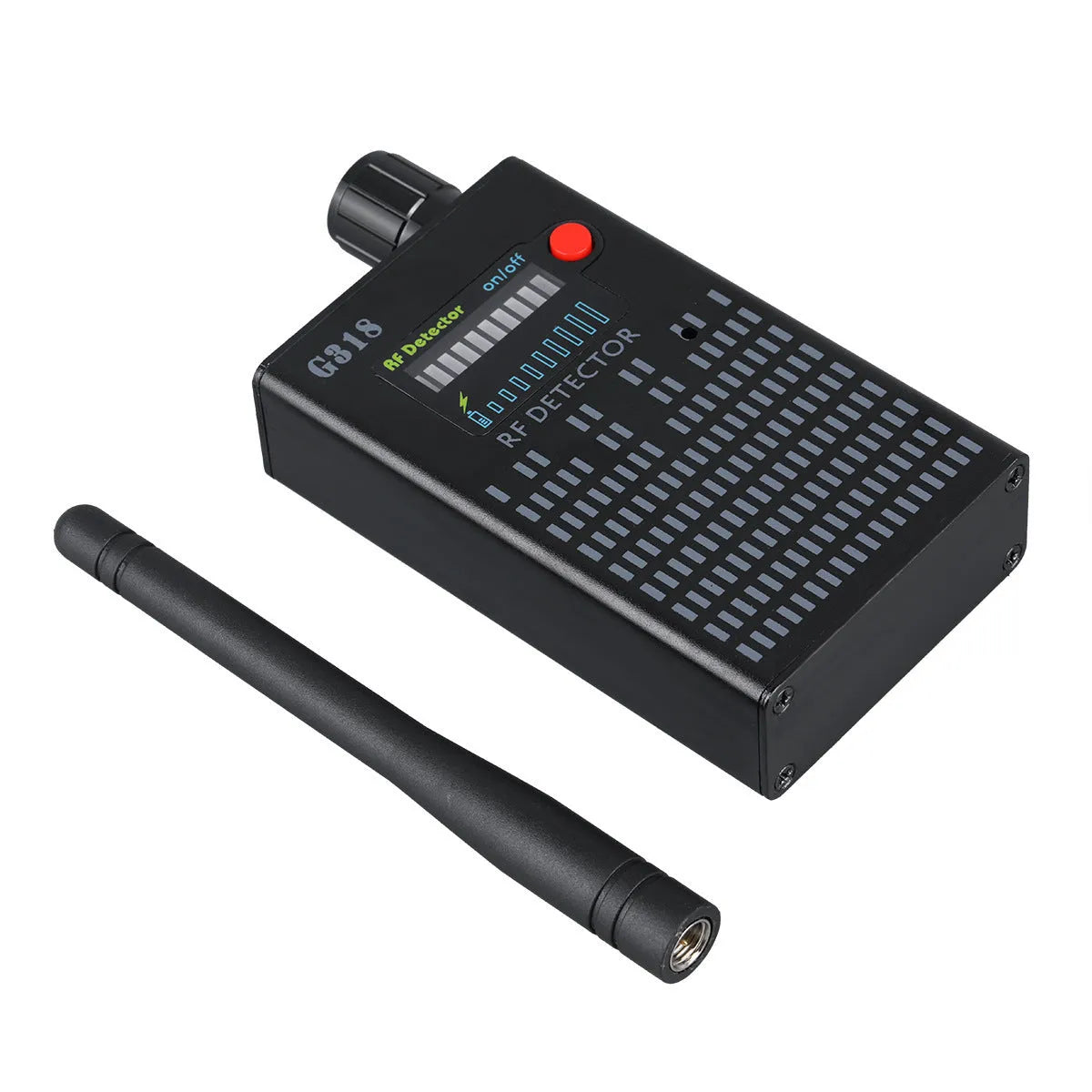 Black G318 aluminium alloy camera detector with compact 102mm design for public security