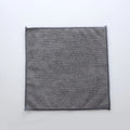 Grey microfibre kitchen cleaning cloth measuring 25cm square for oilproof dishwashing