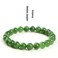 Natural jasper ball bracelet made from polished Hetian jade beads in spherical shapes