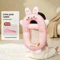 Baby wearing cartoon anti-collision pillow with animal design for toddler walking protection
