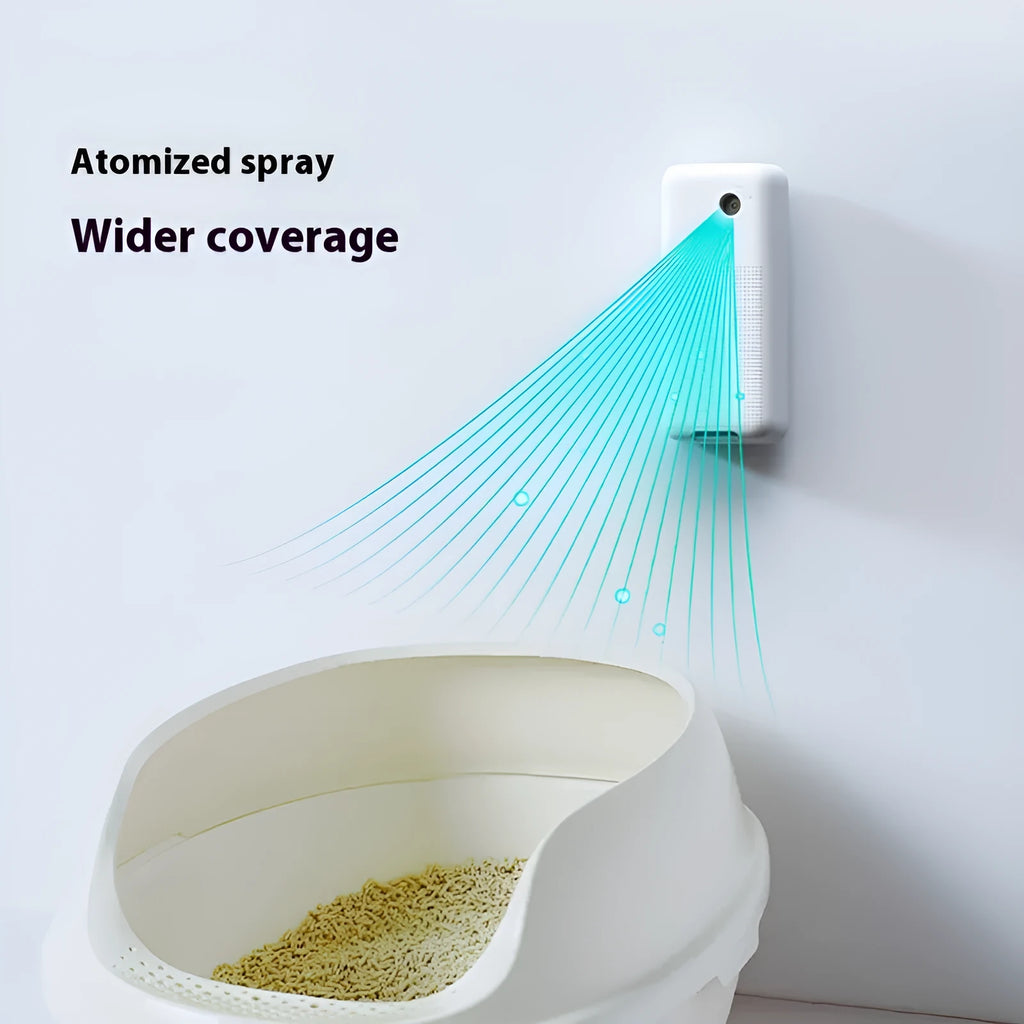 Xiaopei smart spray odour removal machine for cat and dog litter boxes with mounting bracket